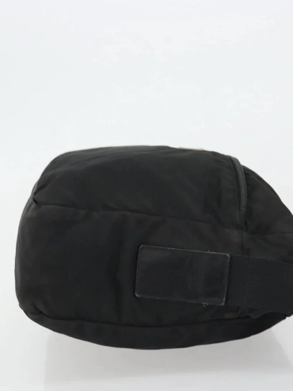PRADA Shoulder Bag Nylon Black Silver Auth ka4043